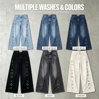 Pantalon décontracté rétro taille haute ample et respirant pour femme, style européen et américain, nouvelle collection 2026, haute qualité, écologique