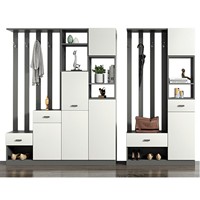 Meuble à chaussures en panneaux de bois, moderne et simple, personnalisable, pour salon et entrée, grande capacité de rangement, démontable