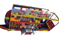 Nouvelle remorque de terrain de jeu mobile intérieur sur le thème des animaux et de Toy Story, structure de jeu souple portable pour enfants de 8 m, caravane à vendre