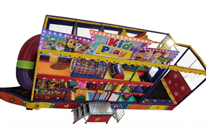 New Animal &amp; <strong>Toy</strong> <strong>Story</strong> Theme Mobile Indoor Playground Trailer 8m Portable Kids Soft Play Structure Caravan For Sale - Product Image 4