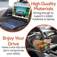 Meilleures ventes d'accessoires de voiture universel Portable volant bureau voiture plateau alimentaire Table pour manger de la nourriture et ordinateur Portable