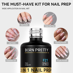 BORN PRETTY PRO 15 มล. ขายดี ไม่มีกรด ไม่มีสาร Hema 3 in 1 น้ำยาเตรียมเล็บ OEM บำรุงล้ำลึก น้ำยาดูดความชื้น น้ำยาน้ำยาปรับสภาพเล็บ สำหรับใช้ในร้านเสริมสวย - Product Image 6