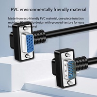 VGA-kabel 90 °   Elbow VGA mannelijk naar vrouwelijk high-definition videokabel voor desktoplaptop-tv