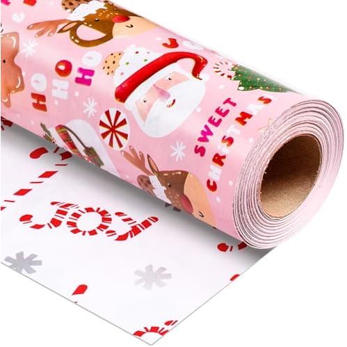 Pink Gingerbread Man Hot Cocoa Mug Candy Cane