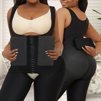 Ensemble de 2 pièces de compression abdominale post-opératoire de qualité médicale pour liposuccion, avec panneaux abdominaux et mousse de compression lipo