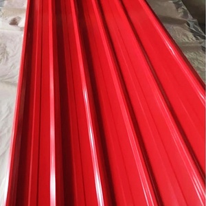 Fabricant de tuiles de <span class=keywords><strong>toiture</strong></span> revêtues de <span class=keywords><strong>zinc</strong></span> Tôle d'acier en fer ondulé <span class=keywords><strong>rouge</strong></span> Toit galvanisé en gros à vendre Plaque d'acier colorée - Product Image 2