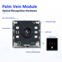 Módulo de Reconocimiento de Venas de la Palma NIR Monocular, Sin Contacto, 1:N, USB, OEM, ODM, Escáner Biométrico de Venas de la Palma para Control de Acceso y Cerraduras de Puertas
