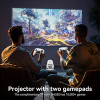 Projecteur intelligent portable HY300PRO Game Mini Android 11, console de jeux vidéo 2-en-1, plus de 30000 jeux, WiFi, 2 Go de RAM, 4K, pour la maison et l'extérieur