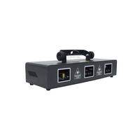 Projecteur laser RGB longue portée à 3 têtes, DMX/Son/Automatique 3-en-1 pour spectacle DJ et discothèque