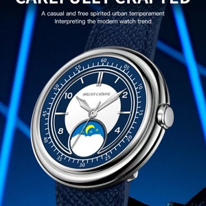 Montre pour homme SP-UFO, nouvelle montre de luxe pour homme, cadran en coquille, double face, quartz, acier inoxydable 316L, montre-bracelet pour homme, étanche 50 m - Product Image 3