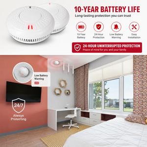 Detector <span class=keywords><strong>de</strong></span> <span class=keywords><strong>Humo</strong></span> Fotoeléctrico ANKA, Alarma <span class=keywords><strong>de</strong></span> Incendio para Seguridad en el Hogar, Certificado por TUV y Activfire - Product Image 6