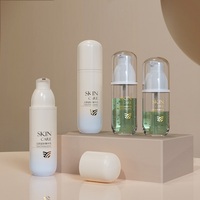 Flacon de lotion corporelle de haute qualité, 150 ml, blanc et transparent, à paroi épaisse et fond rond, flacon cosmétique pour brume de maquillage, 100 ml, 120 ml