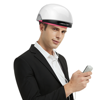 Casque de Croissance Capillaire Lescolton 162 Diodes, Appareil Portable de Thérapie Laser Contre la Chute des Cheveux, Casque de Repousse Capillaire à Lumière Rouge