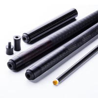 Vente en gros, personnalisation, qualité supérieure, queue de billard en carbone pur 2 pièces, impression 3D flottante sur la poignée, longueur 58 pouces