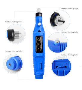 Mini perceuse à ongles électrique sans balais 20000 tr/min, forme stylo, rechargeable par USB, kit de lime électrique portable - Product Image 6