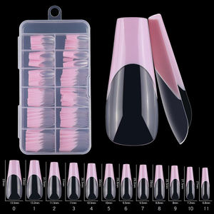 120 <span class=keywords><strong>faux</strong></span> <span class=keywords><strong>ongles</strong></span> carrés en <span class=keywords><strong>gel</strong></span> souple, amovibles, en forme d'amande, en forme de cercueil, en acrylique, pour extension - Product Image 3