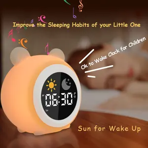 Thức Dậy ánh sáng mặt trời mọc Đồng hồ báo thức cho trẻ em với đồng hồ mô phỏng Mặt Trời Mọc