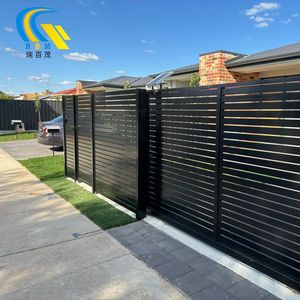 Panneau de clôture en aluminium noir et gris pas cher, clôture de jardin en métal pour la maison, <span class=keywords><strong>idées</strong></span> de clôture pour l'intimité, designs sans creuser, écran de clôture imperméable - Product Image 2