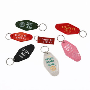 Custom Logo Metal Hotel Keychain Room Number <b>Key</b> <b>Tag</b> for Resort Front Desk Gift Wholesale Retro Hotel Keychain - Product Image 1