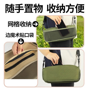 <b>Folding</b> Camping Chair Oxford Cloth Carbon Steel Ultralight Portable Outdoor Fishing Picnic Travel <b>Stool</b> Rectangular Shape - Product Image 5
