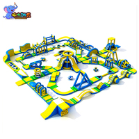 Équipement de divertissement extérieur personnalisé, parc aquatique gonflable, parcours d'obstacles, île flottante pour adultes