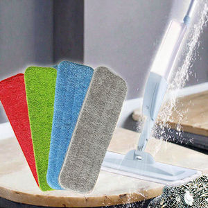 Serpillère microfibre à pulvérisation d'eau pour nettoyage des sols, manche plat en acier inoxydable 360°, essorage automatique, absorption rapide, grande capacité - Product Image 3