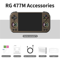 Console de jeu portable ANBERNIC RG477M avec écran LTPS intégré de 4,7 pouces, Android 14, joystick Hall, lecteur de jeux vidéo rétro