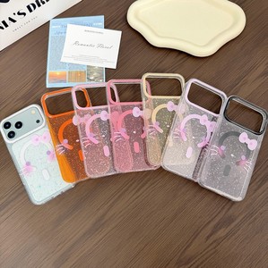 เคสโทรศัพท์มือถือลายการ์ตูนน่ารัก IMD โบว์ใสวิบวับ สำหรับ iPhone 17 pro max 16 15 14 plus  วัสดุ TPU ใส นุ่ม ป้องกันด้านหลัง - Product Image 3