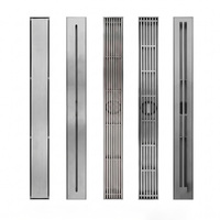 Drain de douche linéaire moderne en SUS304, insert de carrelage invisible, 300-1200mm, rectangulaire, personnalisable ODM OEM, pour salle de bain d'hôtel, appartement, salle de douche