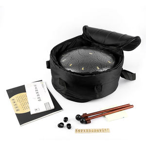 กลองเหล็กขนาด12นิ้วกระทะขนาด13นิ้วพร้อมไม้ตีกลองและแผ่นรองนิ้วทำจากโลหะ - Product Image 4