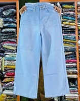 Nouveau Jean Femme Imprimé Streetwear Taille Mi-Haute à Paillettes Coupe Droite Polyvalent Toutes Saisons pour la Vente en Gros