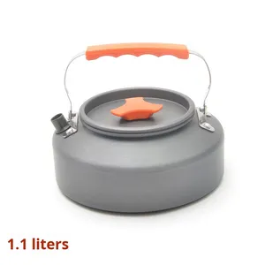 1.1L Eco-Friendly Aluminum Alloy Outdoor <b>Camping</b> Water Bottle Teapot Portable Coffee Pot <b>Kettle</b> Large Capacity Wholesale - Product Image 2