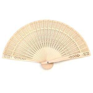 Abanico de Madera con Aroma a Sándalo Chino para Decoración de Bodas - Product Image 2
