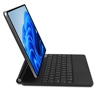 Clavier magique magnétique sans fil pour tablettes pour enfants iPad Pro 11/13 Air BT5.2 Batterie 500mAh Charge Type-C Étui en cuir PU École