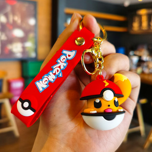 Llavero de anime de la serie Bola de Elfo, lindo llavero de gel de silicona de <span class=keywords><strong>Pika</strong></span>, colgante para bolso, colgante para llaves de coche, empaquetado individualmente - Product Image 4
