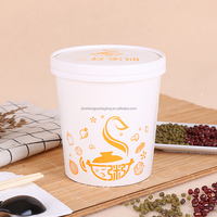 Logo de gobelet en papier artisanal enduit de film à paroi unique de 8oz 16oz 24oz 32oz imprimé pour nourriture instantanée à emporter pour café thé jus