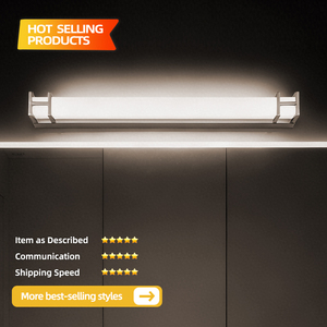 Modern <b>LED</b> Touch Control Stainless Steel Bathroom Vanity <b>Lighting</b> Waterproof Wall Lamp Simple Makeup Mirror Headlight Wall - Product Image 2