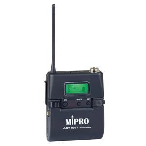 MIPRO Versatile 4 pin Mini XLR Bodypack Transmitter With 6 Stage Gain Digital <b>Wireless</b> For Lavalier And Instrument Use - Product Image 1