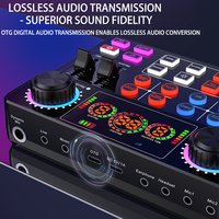 Kits professionnels de diffusion en direct Carte son audio intelligente et microphone pour la diffusion