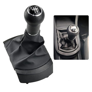 Seat Manual Transmission <b>Shift</b> <b>Knob</b> 5 6 Speed Leather Ergonomic Gear Lever Cover Integrated Accessory - Product Image 4