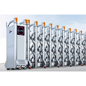 Porte coulissante automatique à commande à distance en acier inoxydable de style industriel moderne pour entrepôt et usine - Product Image 3