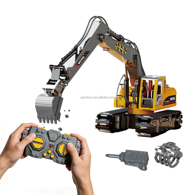 1/26 2.4G RC DIY Assembly Excavator Construction Truck Toy 3in1 Programming Remote Control Engineering Vehicle