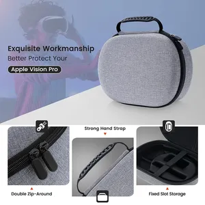 Capa de EVA para viagem, estojo portátil de EVA para Apple Vision Pro, estojo rígido personalizado de armazenamento de EVA à prova de choque