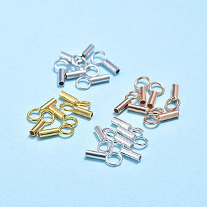 925 Sterling Silver Leather Cord End Clasp Tube Bulk Chain Caps for DIY for Rope Necklace Bracelet Jewelry Making Findings - Product Image 3