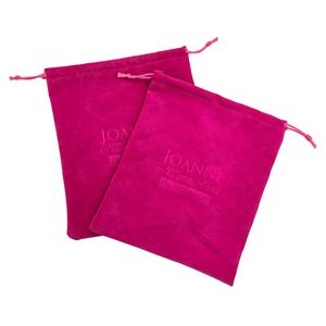 Custom Embossed Logo Pink Soft Velvet Drawstring Adult Toys <strong>Storage</strong> <strong>Bags</strong> Sexy <strong>Lingerie</strong> Pouches - Product Image 1