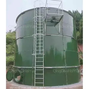 New sewage water treatment plant GFS Biogas storage tank sticked roof steel water storage tank