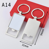 Ouvre-bouteille porte-clés blanc de sublimation personnalisé pour l'impression d'images