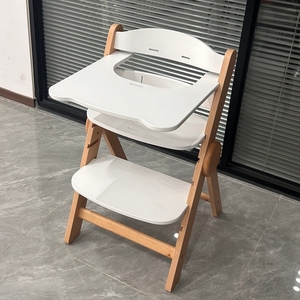 <span class=keywords><strong>เก้าอี้</strong></span>ทานข้าวเด็กปรับระดับความสูงได้ <span class=keywords><strong>เก้าอี้</strong></span>ทานข้าวเด็กแบบพับได้ ทำจากไม้ พร้อมที่พักเท้า สำหรับเด็กทารกและเด็กวัยหัดเดิน - Product Image 6