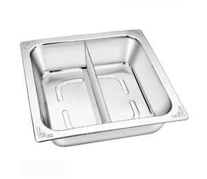 <span class=keywords><strong>Olla</strong></span> caliente de sopa de cocina cuadrada de acero inoxidable grande reciclada con sabor a 2/3/4 compartimentos para restaurante - Product Image 2