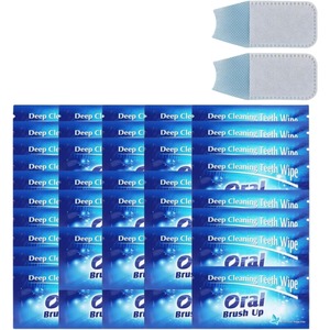 Disposable Wipe Oral Finger Brush Up Disposable Finger Toothbrush Adult <b>Teeth</b> Whitening Strips Gentle <b>Teeth</b> <b>Cleaning</b> <b>Tools</b> - Product Image 1